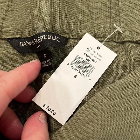 Banana Republic Desert Thyme Linen-Blend Easy Short/NWT/Various sizes - Picture 7 of 16